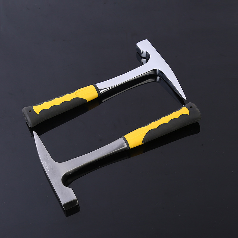 Factory Direct fiber handle geological hammer pointed high carbon steel hammer non-slip portable construction site hammer wholesale
