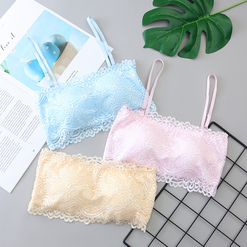 Factory direct spring and summer explosions ladies full lace wrap breast bottoming tube top girl breast plus shoulder strap 826