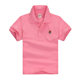 tshirt kids white T-shirt children polo shirt short sleeve cotton boys and girls lapel white school uniform a generation of hair