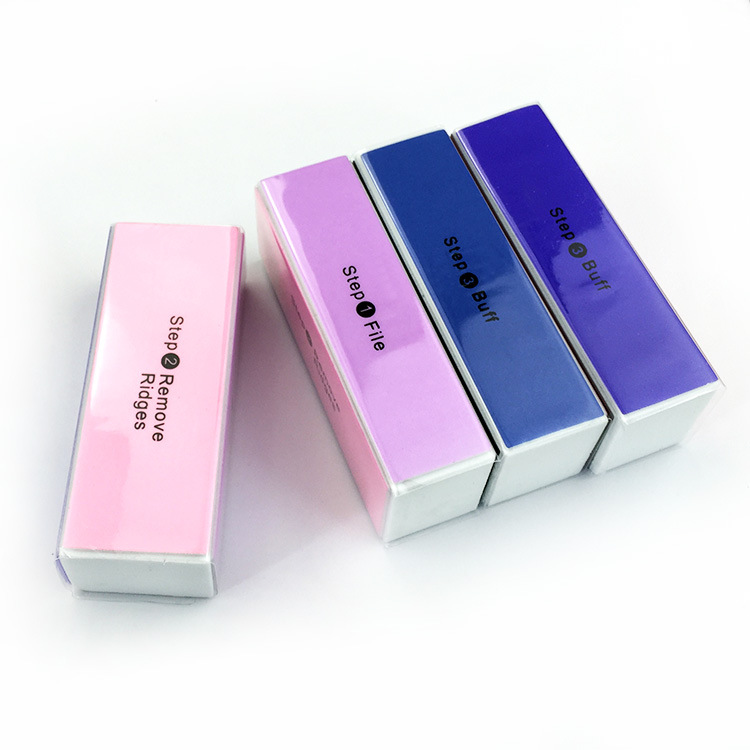 Nail tools four-side polishing block four-color nail file sponge coarse grinding fine grinding nail surface factory direct sales
