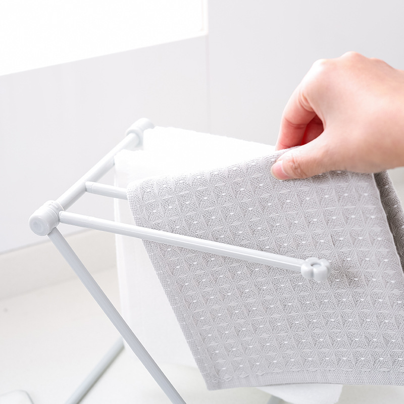 J207 Folding Rag Storage Rack Kitchen Countertop Dish Cloth Hanger Rack Storage Rack Rack Rack for Mugs