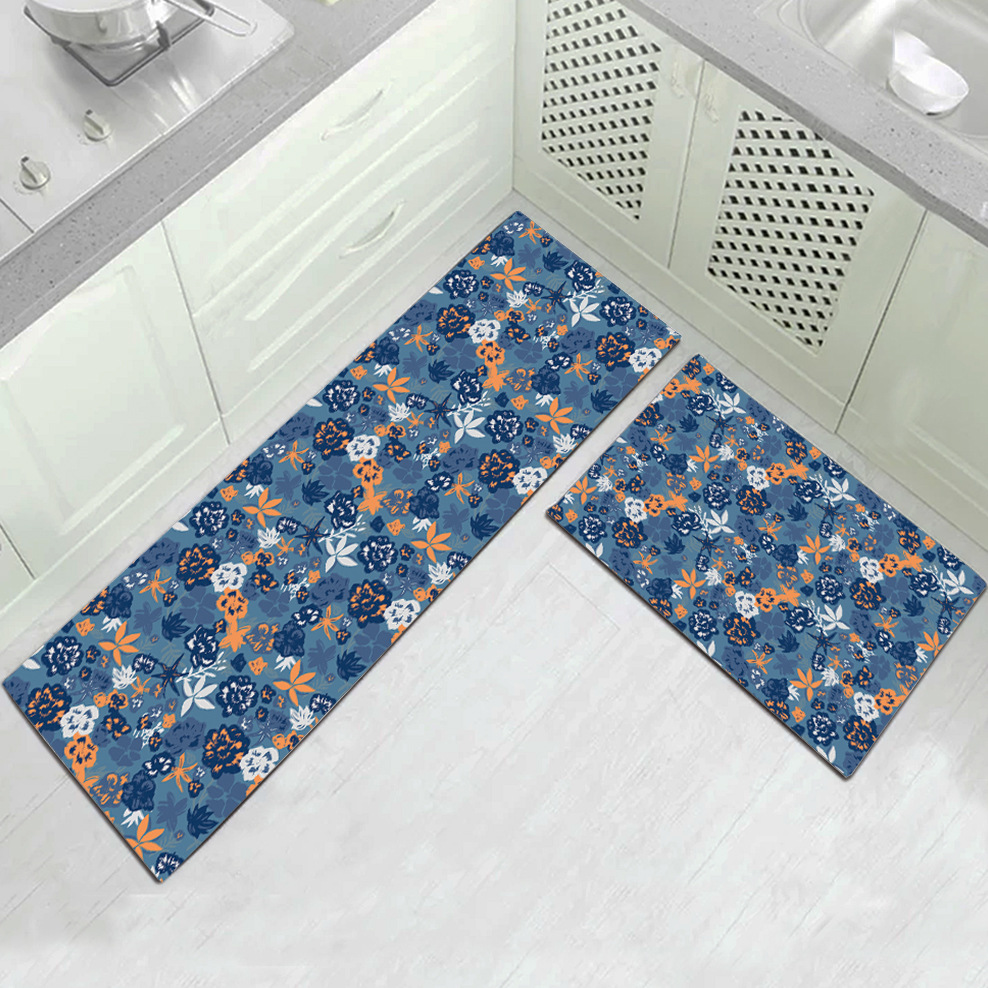 European simple kitchen carpet floor mat household long foot mat living room bathroom bathroom door mat can be customized wholesale