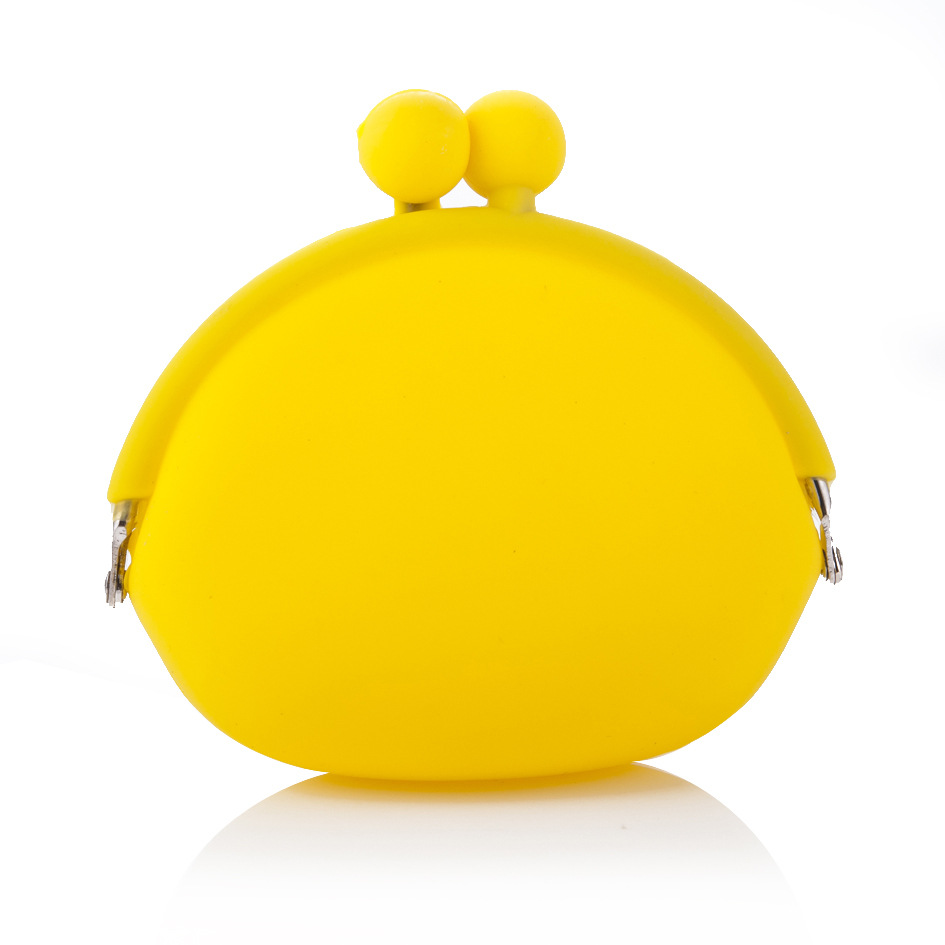 Cute Candy Silicone Coin Purse Fashion Waterproof Solid Color Jelly Earphone Bag Gift Gift Printed LOGO