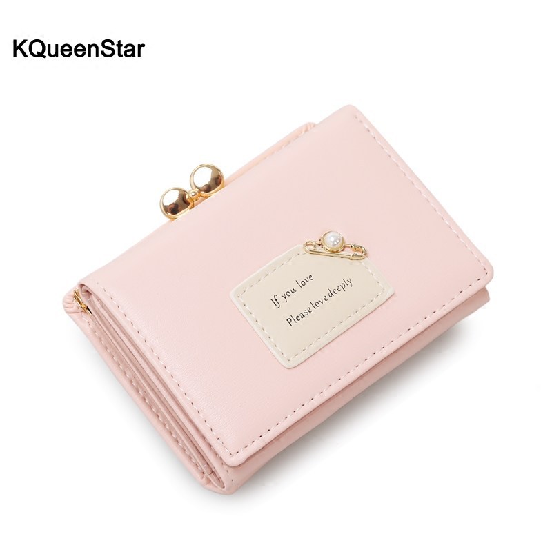 Popular Women's Small Wallet Simple Women's Short 2020 New Student Korean-style Cute Multifunctional Mini Card Bag