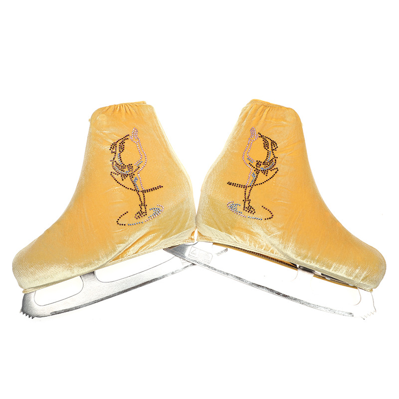 24 Color Professional Figure Skating Shoe Cover Korean Velvet Stretch Roller Skating Shoe Cover for Boys and Girls Export Semicolon 20