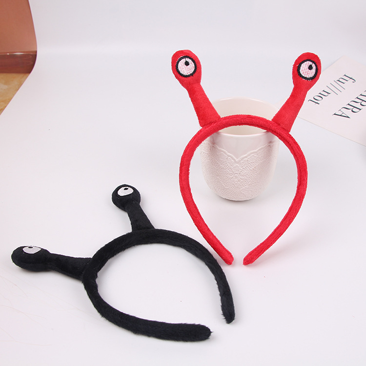 Factory Direct Snail Tentacles Headwear Cartoon Performance Children's Headwear Christmas Halloween Cute Headband Hair Band