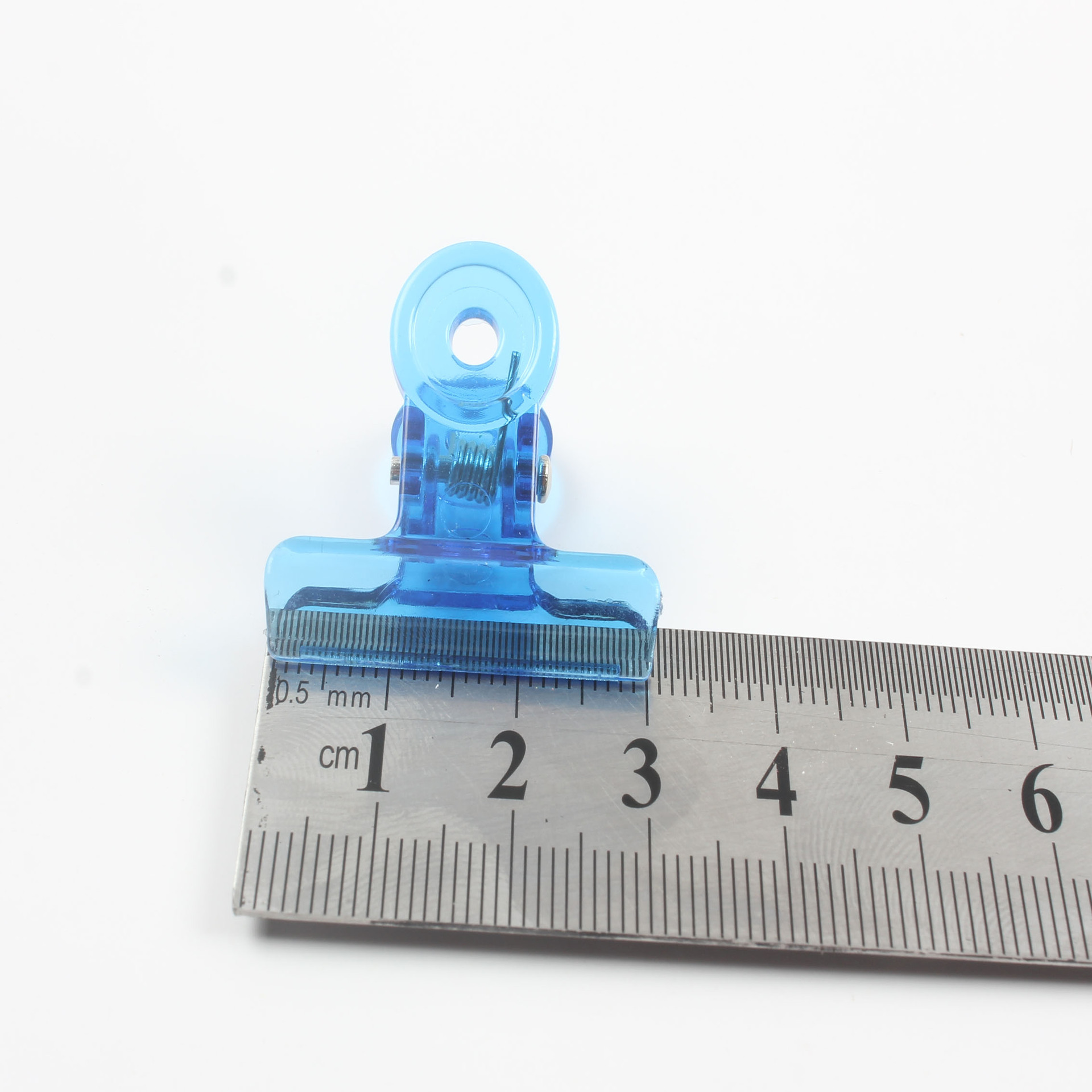 Color bill storage clip 31mm plastic clip transparent ticket clip large and small data round test paper financial clip