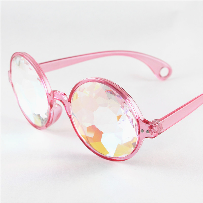 Kaleidoscope concert sunglasses glass prism mosaic glasses night performance costumes with sunglasses