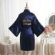 Bronzing Bride Mother Mother of the Bride wedding morning gown makeup gown nightgown imitation silk cardigan