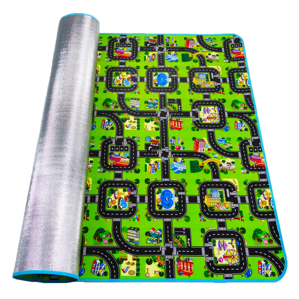 Educational traffic mat baby crawling mat children non-slip mat foam mat wholesale aluminum film brand