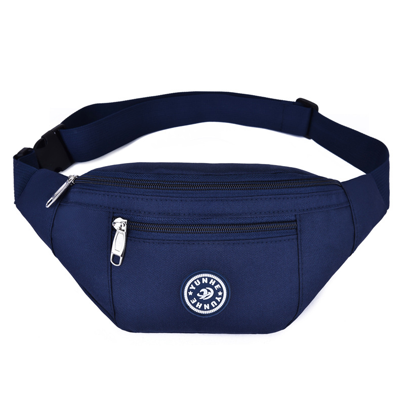 New Men's and Women's Waist Bag Korean Multi-purpose Single Shoulder Oblique Bag Water-repellent Oxford Cloth Chest Bag Outdoor Sports Mobile Phone Bag