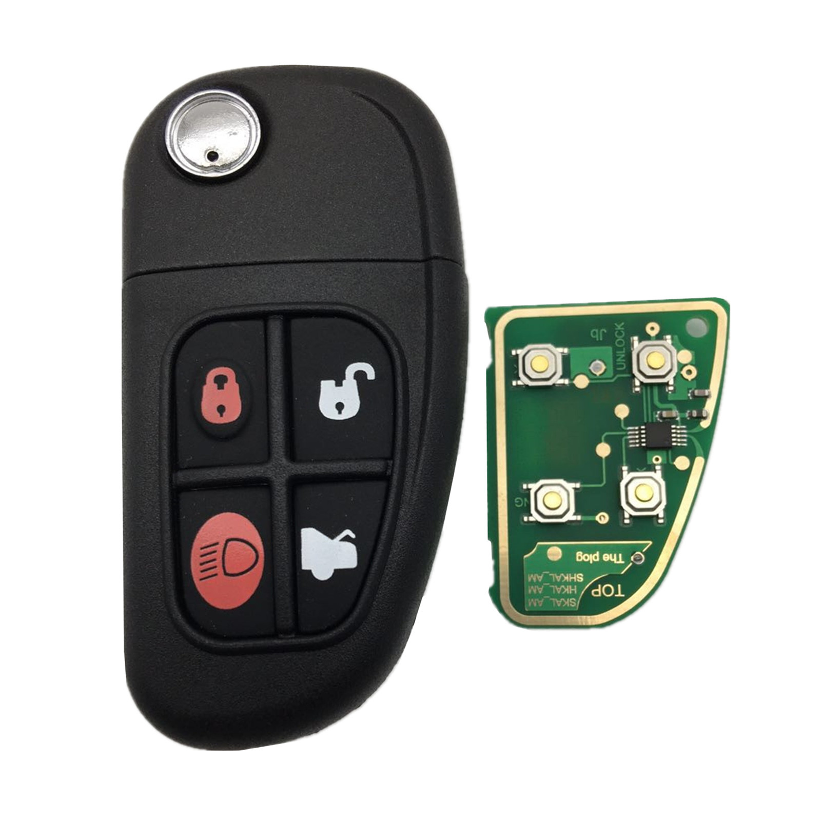 Applicable to Jaguar car key Jaguar 4-key folding remote control 433 frequency with 60 chip key
