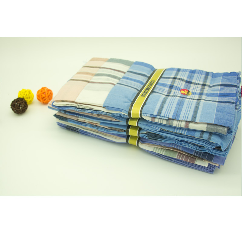 Factory wholesale vintage old-fashioned handkerchief handkerchief cotton towel men's cotton towel sweat-absorbent square towel