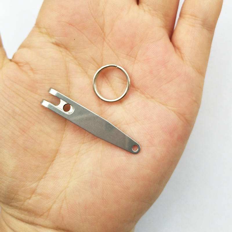Outdoor Mini Pocket Clip flashlight clip small carabiner hook stainless steel portable pocket clip