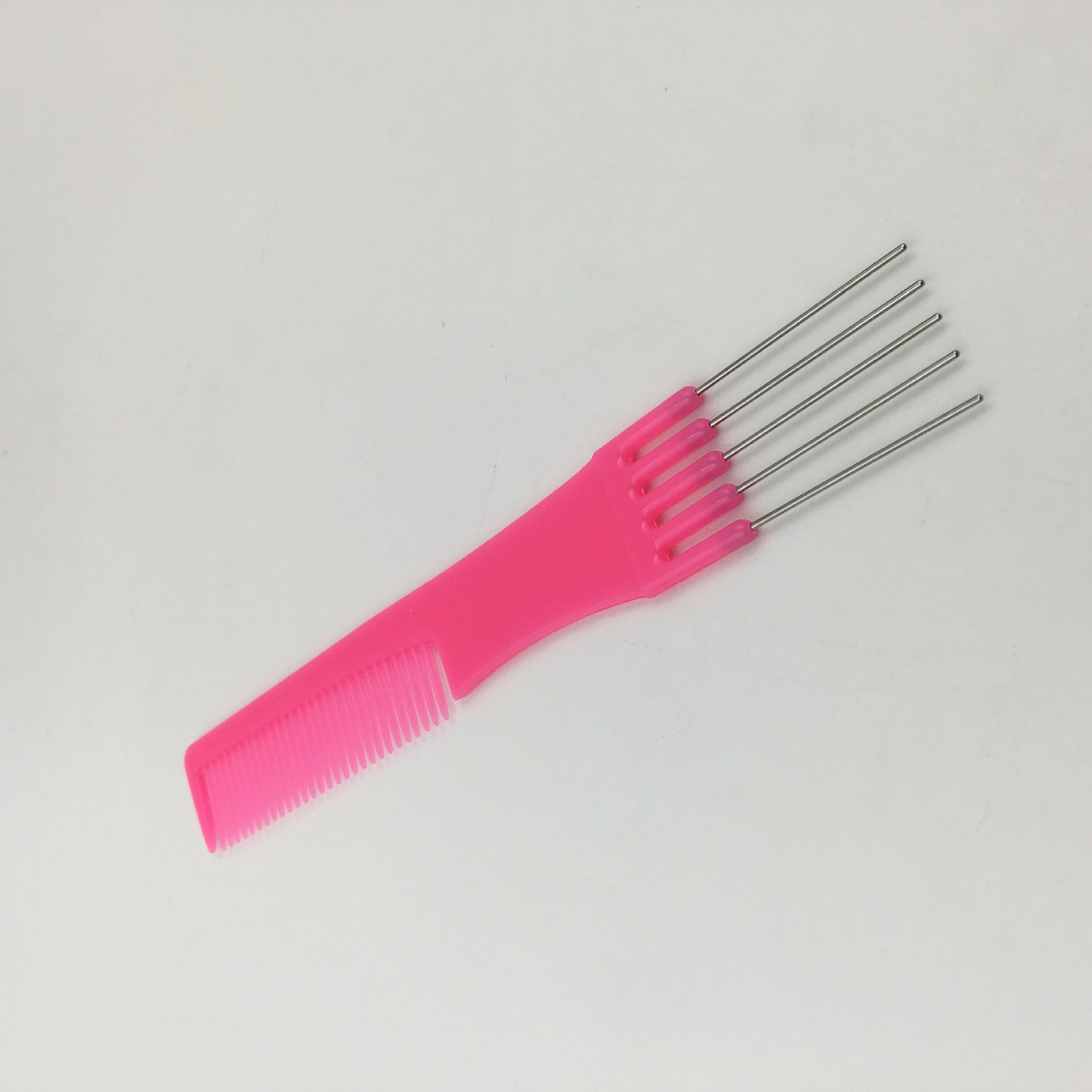 Yisheng factory multi-functional hair comb dense tooth steel needle tail fork comb