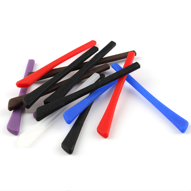 Flat-mouth Silicone Foot Cover Glasses Anti-slip Cover Soft Eye Accessories Sunglasses Men and Women Proximity Mirror Frame Leg Cover