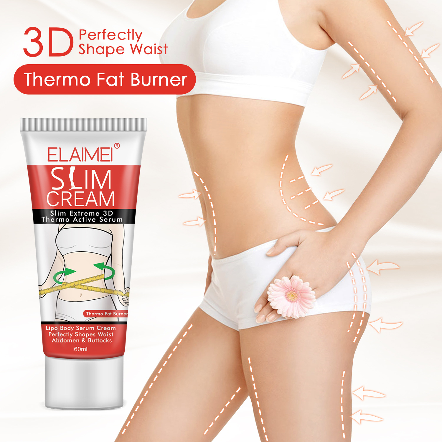 ELAIMEI shaping cream massage cream belly reducing calf shaping waist reducing body shaping clear and gentle slim
