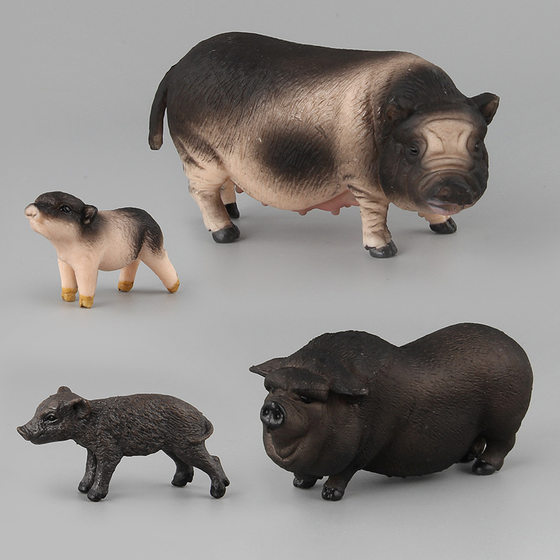 Simulation animal model toy pig doll ornaments plastic animal toy model sand table model scene