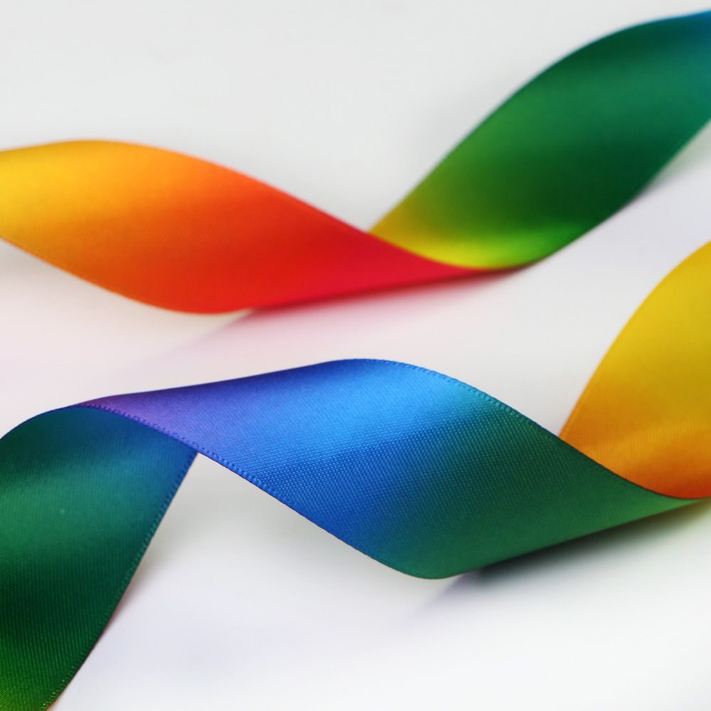 Spot Decorations Simey ribbon ribbon Seven Gradient Rainbow ribbon Thermal Transfer ribbon Spot