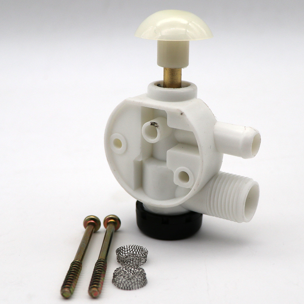 Boat Rv Foot-operated Toilet Water Valve Assembly Camping Trailer Toilet Repair Kit