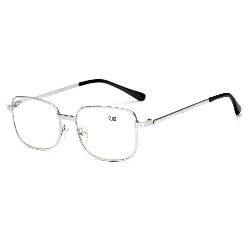 Stall walking Jianghu metal iron feet reading glasses fashion resin presbyopia glasses wholesale