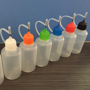 Soft material pinhole bottle 30 mldpe ink bottle needle bottle glue bottle pointed mouth needle type oil injection bottle pigment bottle