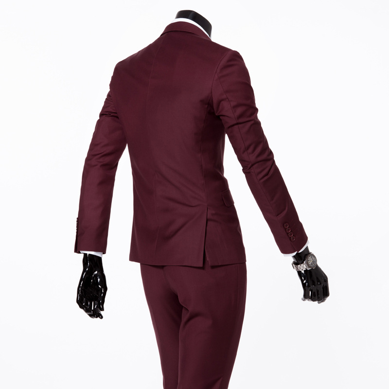 Suit Set Men's Autumn Slim-fit Three-piece Groom Wedding Dress Wedding Best Man Suit Men's Business Wear Formal Dress