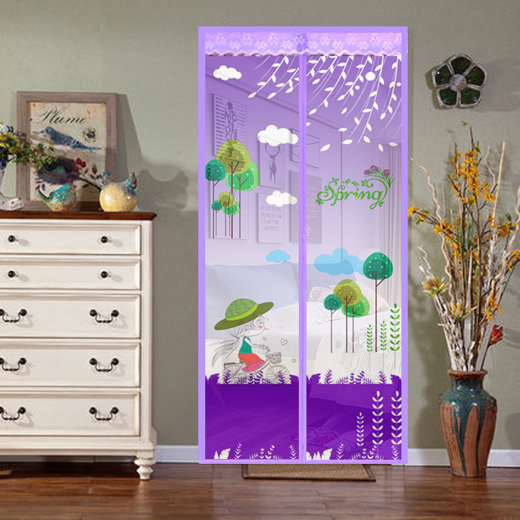 Factory direct: free 7-button mosquito screen door summer mosquito curtain encryption magnetic screen screen door wholesale