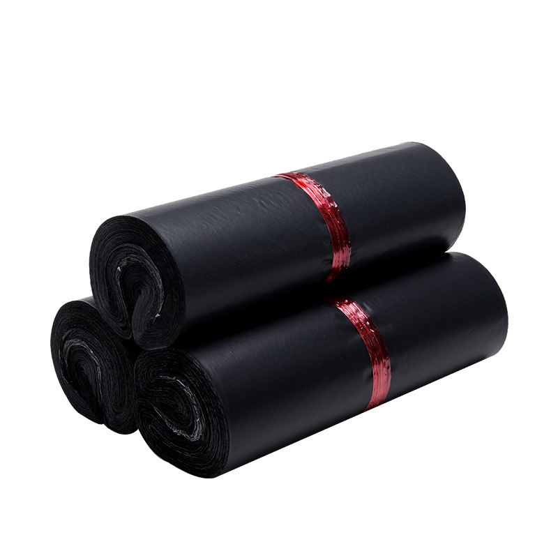Black Express Bag Wholesale Thickened Waterproof Packaging Whole Bag Plastic Packaging Bag Large Express Mail Delivery Bag