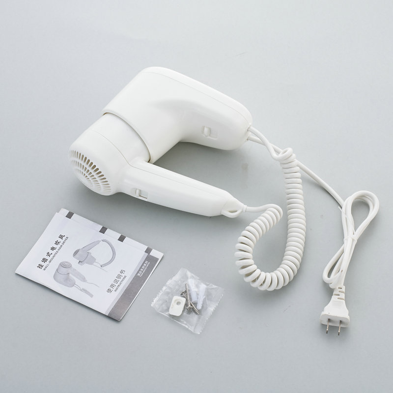 Wall-mounted hair dryer Hotel Hotel 1300W small power bathroom wall-mounted electric hair dryer hand drying hair