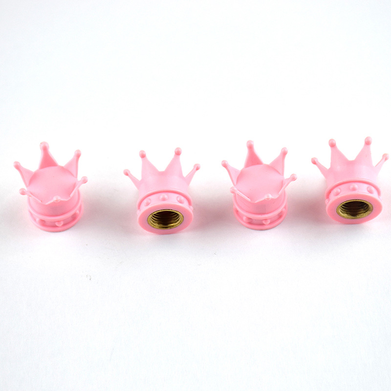 Crown tire modification accessories Crown valve cap seven-color valve cover tire valve cap