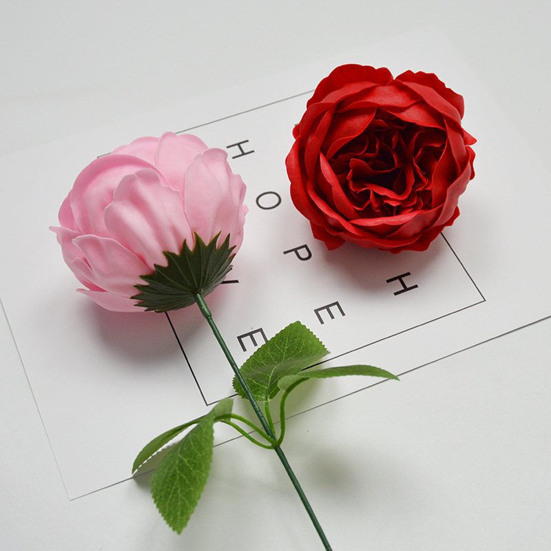七夕のバレンタインデーの大きいシャクヤクの花の頭の石鹸の花のシミュレーションの花の贈り物の箱の花束のdiyは花のメーカーを配合して直接販売します。|undefined