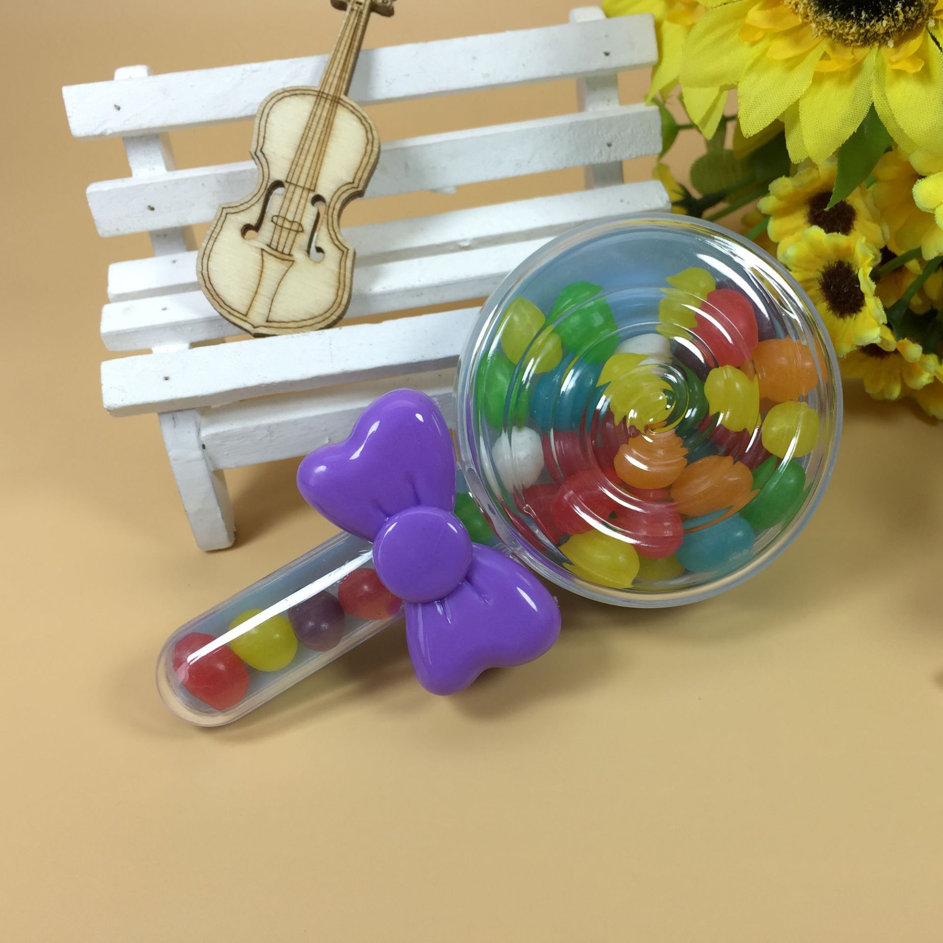 Foreign trade e-commerce cross-border supply Yiwu factory direct sales personalized creative bow tie bow small size lollipop candy box
