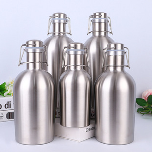 Large wine pot 304 stainless steel beer pot beer barrel swing new 2L insulated beer bottle foreign trade product 32o