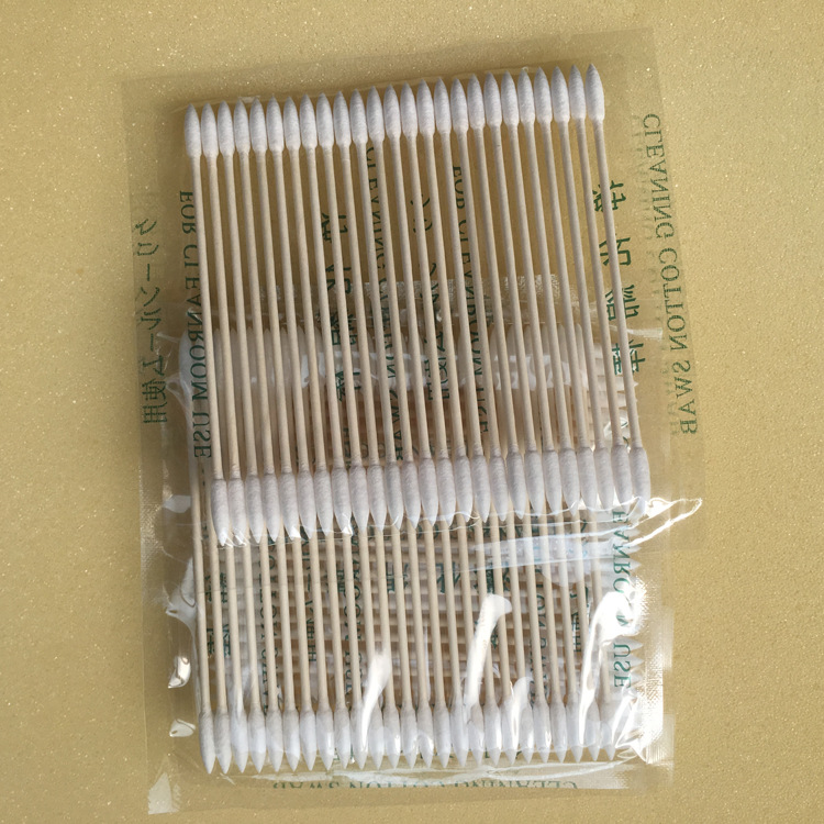 Cotton swab secondary industrial dust-free cotton swab wiping lens precision instrument double-headed disposable purification cotton swab supply