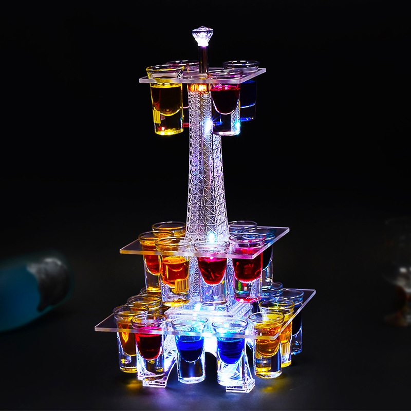 Led 点灯バーカップホルダーメタルアート Ktv シャンパンハート型カップラック装飾アイアンアートカクテルホルダーバーアクセサリー|undefined