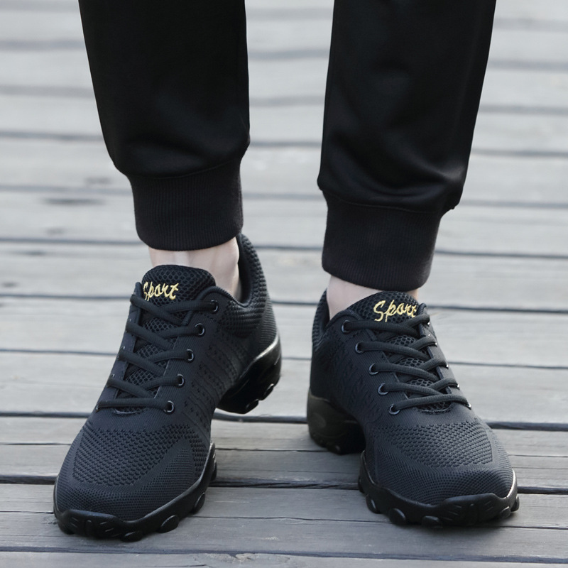 Dancing Shoes Men's Mesh Soft Sole Mid Heel Dancing Shoes Summer White New Arrival Modern Sailor Square Dancing Shoes for Men