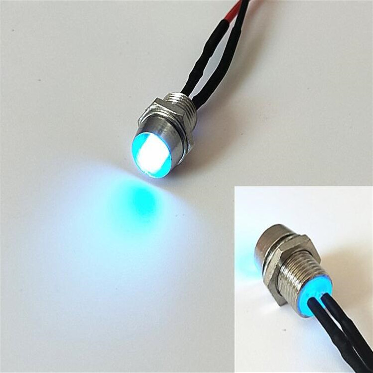 穴あき8mm小型電源信号灯表示灯5mm電球ledダイオード発光灯110ボルト220v|undefined
