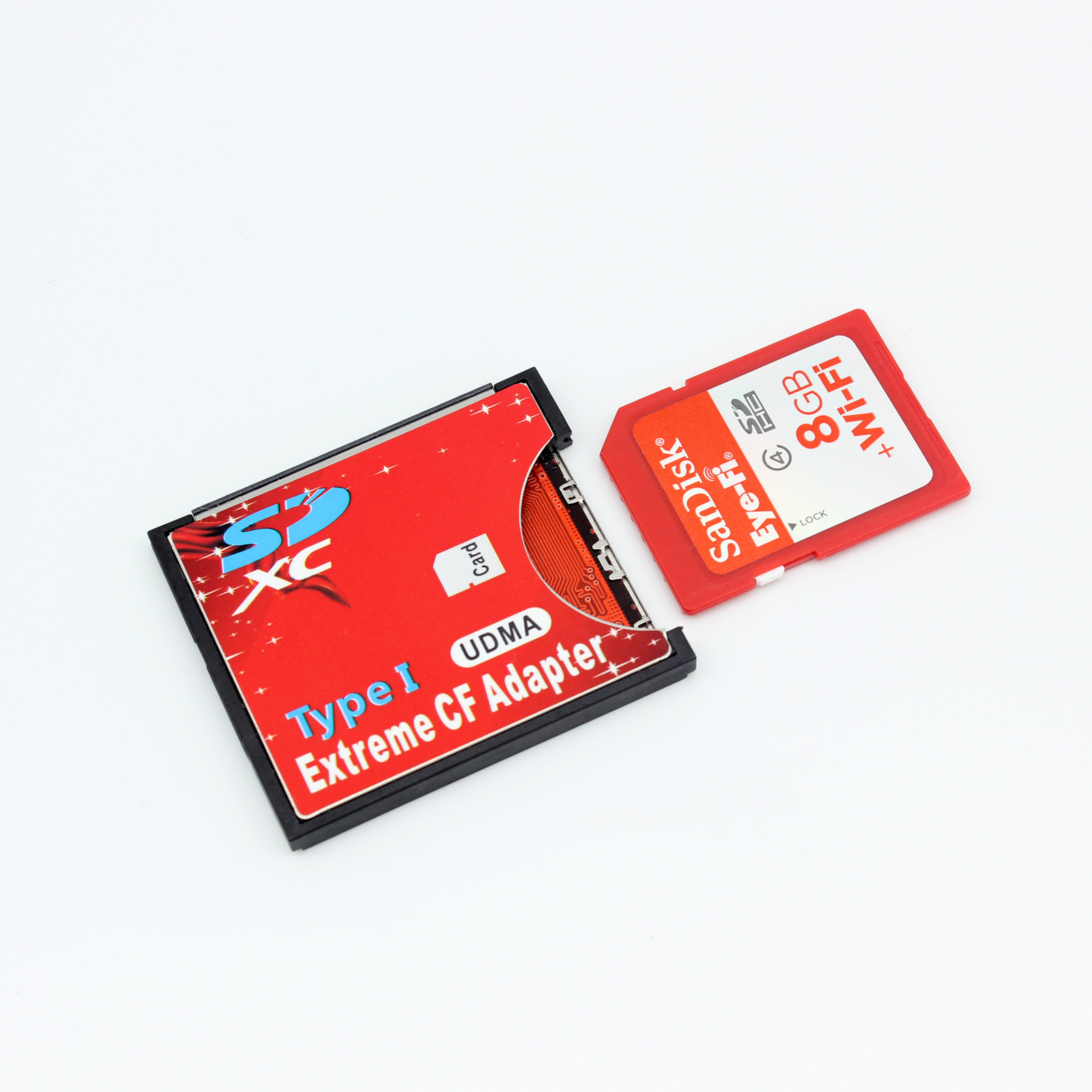 Factory direct supply SD to CF card set supports WIFI SD SLR high-speed camera SDXC card TYPE I thin card