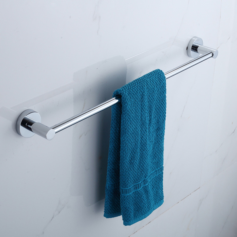 304 stainless steel towel bar toilet towel rack single rod double rod toilet paper towel rack solid factory direct sales