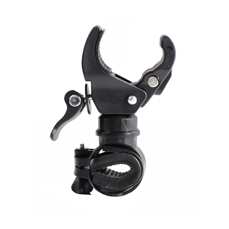 Mountain bike headlight lamp holder factory wholesale strong flashlight holder 360 degree rotating universal lamp clip