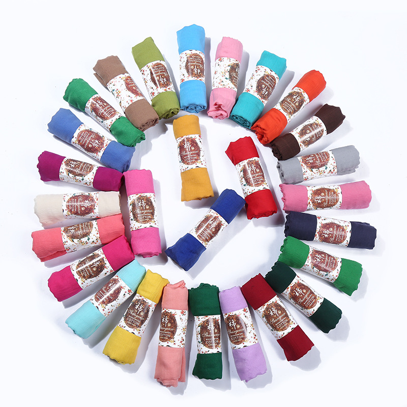 2023 New Cotton and Linen Scarf Women's Cross-border Gift Cotton Scarf Women's Scarf Korean Style Shawl Accessories