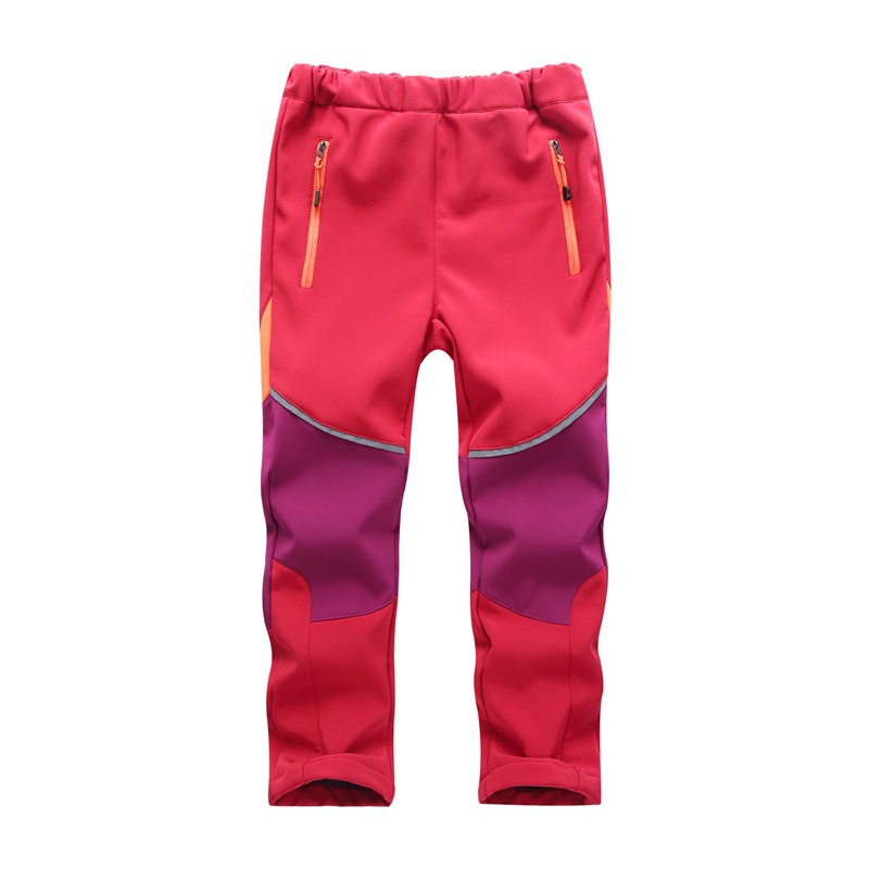 Customized Primary School school uniform children's color matching soft shell pants student children's soft shell pants school pants 1896