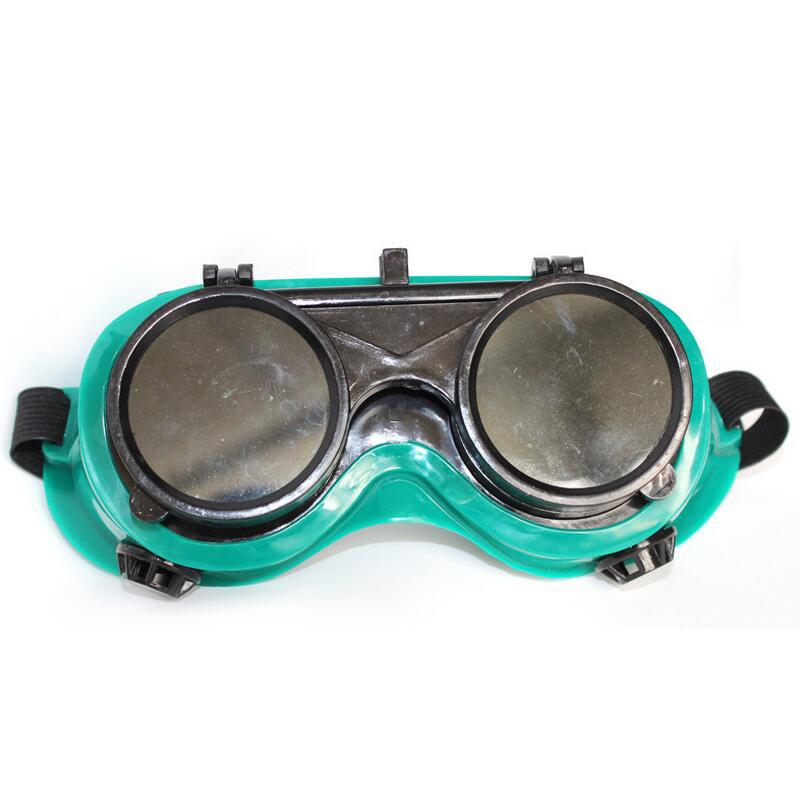 No. 8 lens gas welding anti-arc anti-labor protection head-mounted flip glasses welding goggles double flip welding eye mask