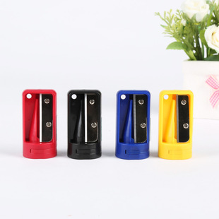 Creative round plastic woodworking pencil sharpener pencil sharpener pencil sharpener office stationery supplies wholesale