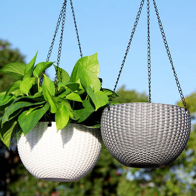 Meixuan Imitation Rattan Flower Pot Hanging Pot Hanging Pot Hanging Pot Hanging Pot Hanging Pot Hanging Pot Wholesale