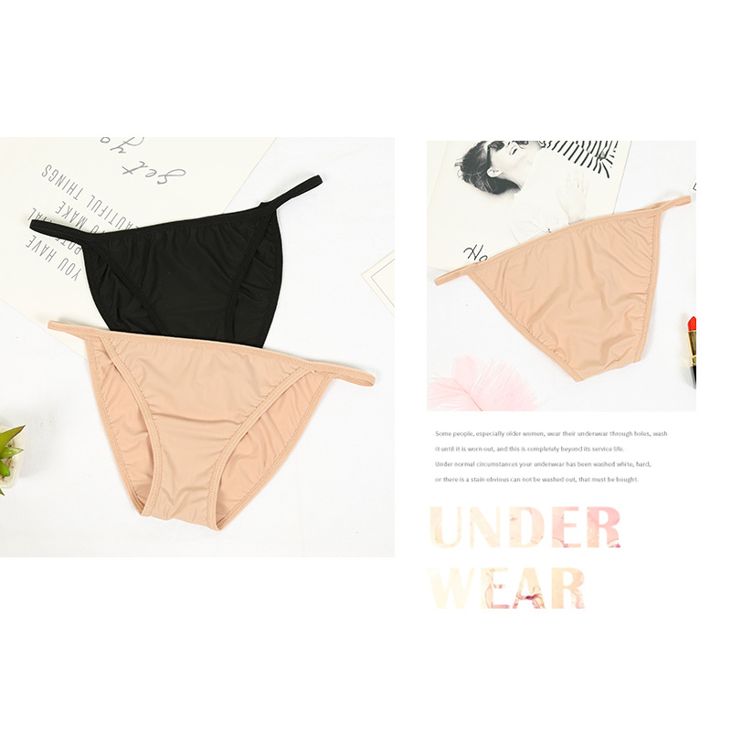 Bikini Leggings Women's Anti-slip Anti-leak Point Safety Underwear Invisible Comfortable Solid Color Triangle Leggings