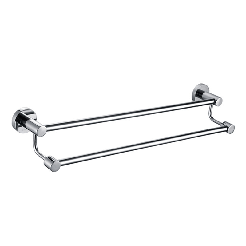 304 stainless steel towel bar toilet towel rack single rod double rod toilet paper towel rack solid factory direct sales