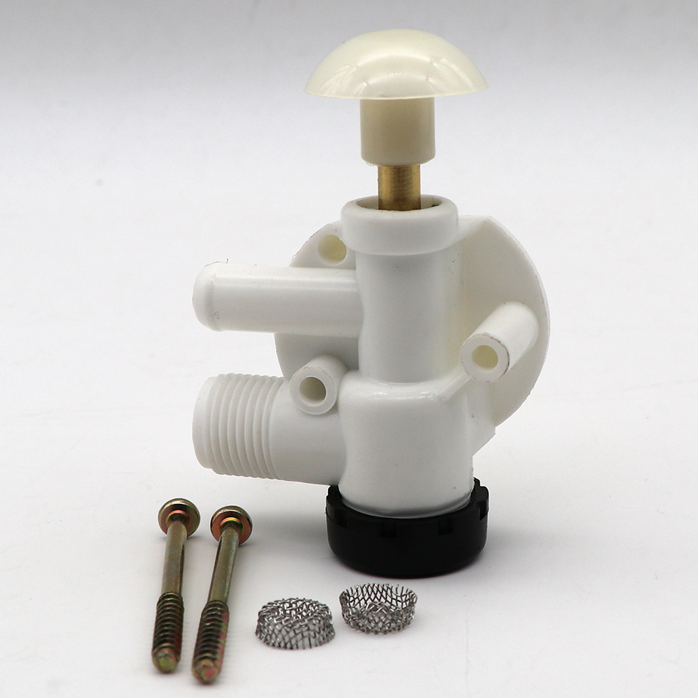 Boat Rv Foot-operated Toilet Water Valve Assembly Camping Trailer Toilet Repair Kit
