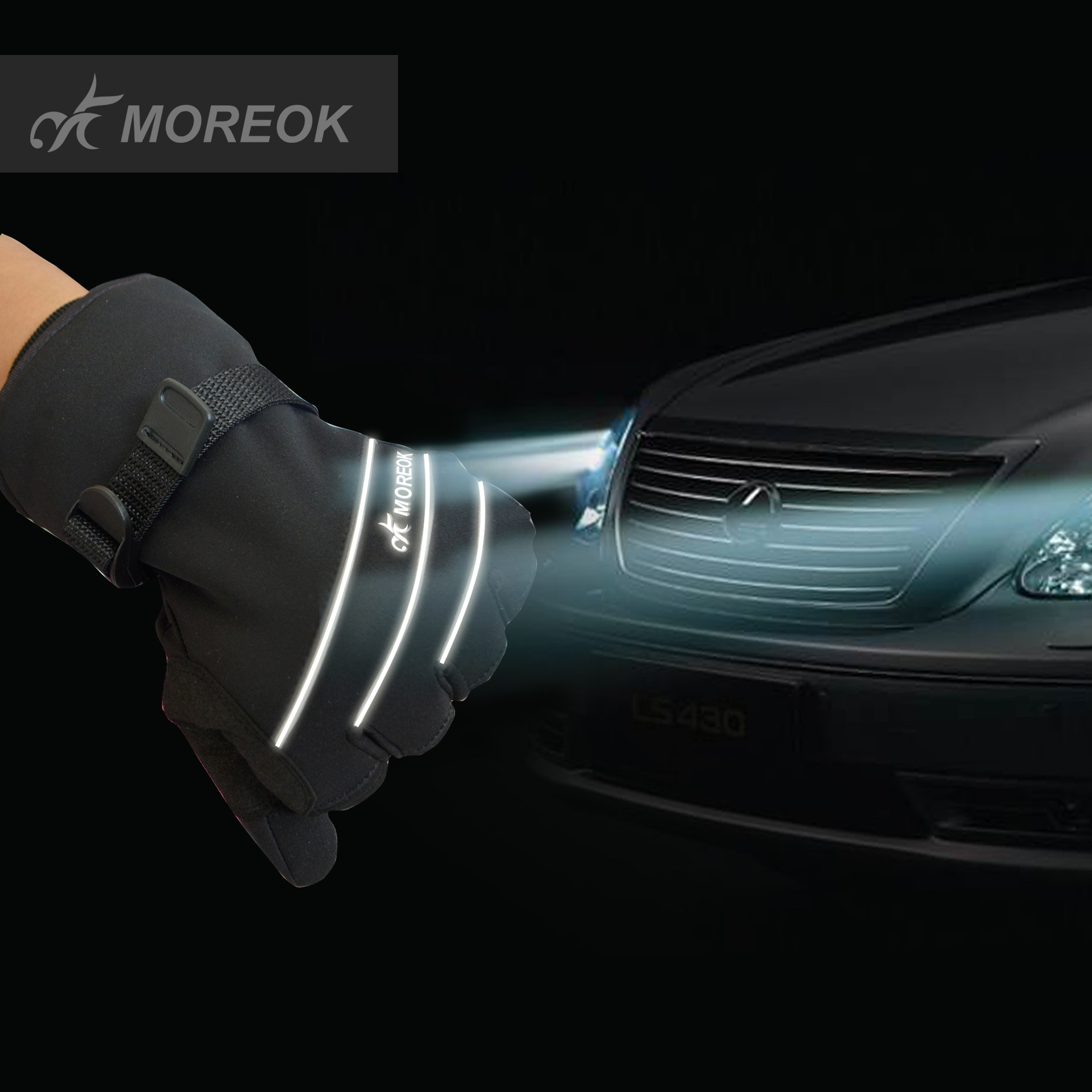 MK020F Winter Warm Touch Screen Self-propelled Cycling Full Finger Gloves Outdoor Skiing Long Finger Gloves
